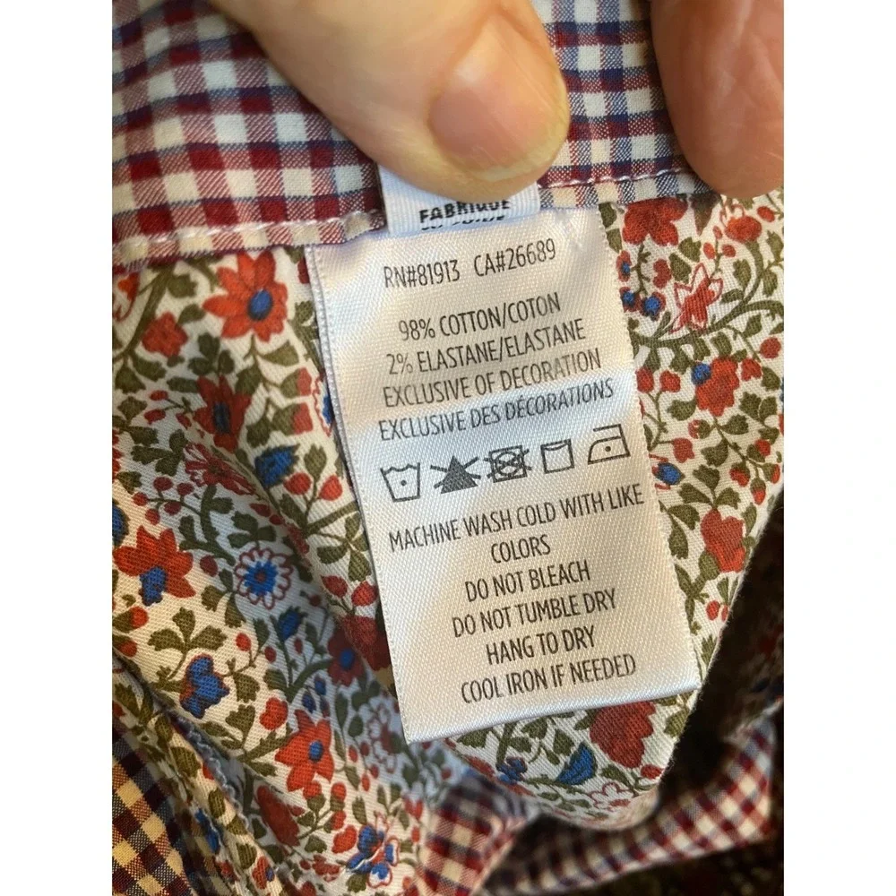 Robert Graham‎ Shorts Gingham Check Red White Blue Classic Fit Size 32